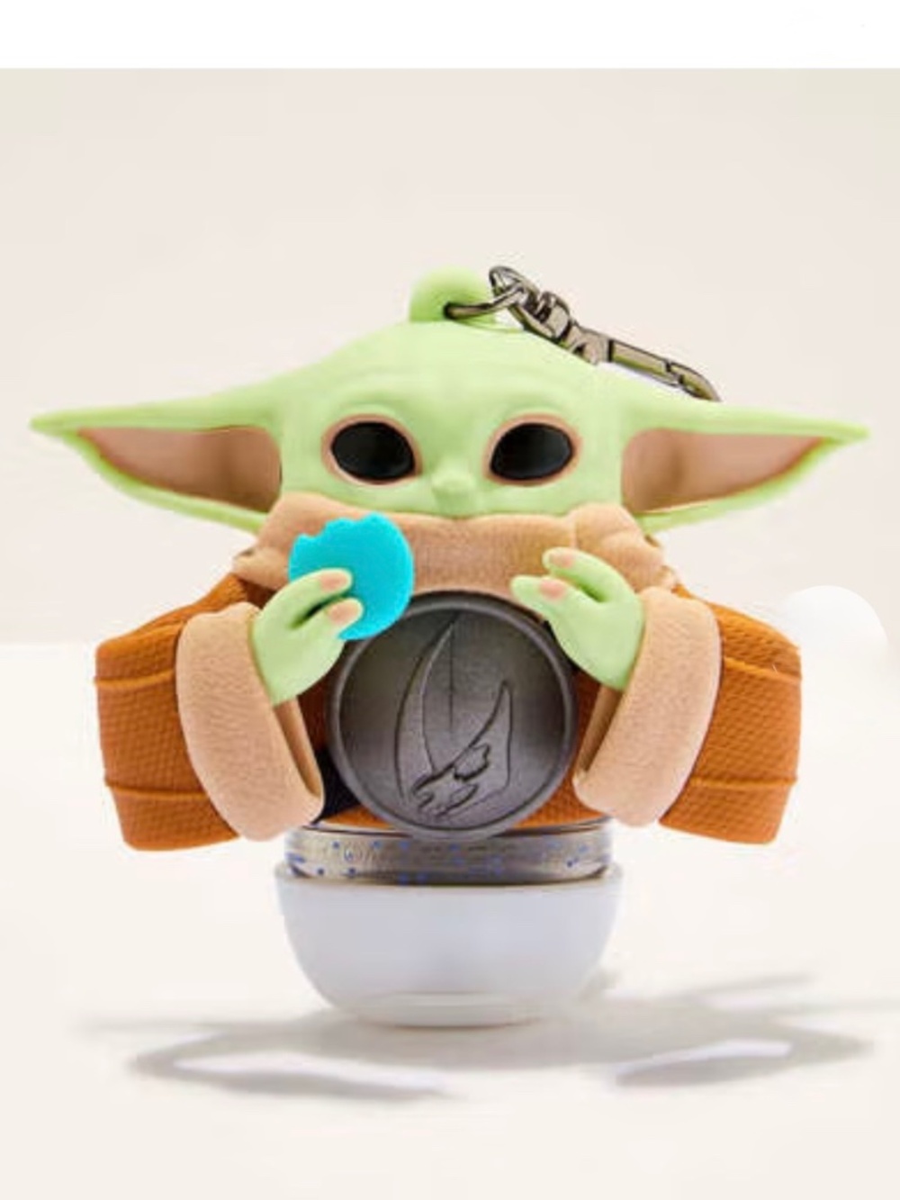 Bath & Body Works The Child (Grogu) Pocketbac Keychain - Green, Orange, Tan